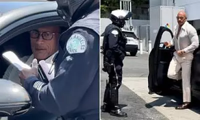 Dwayne Johnson Gets Tinted Windows Ticket After Walk of Fame Ceremony
