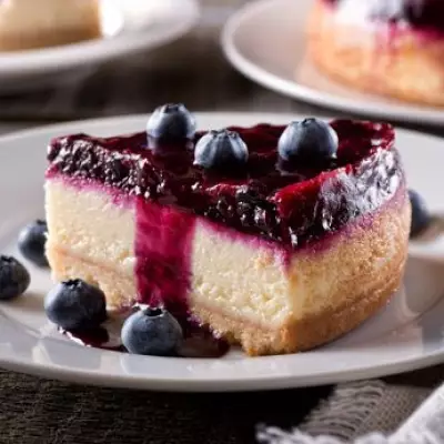 Easy No-Bake Blueberry White Chocolate Cheesecake Recipe for Spring