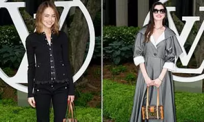 Emma Stone and Anne Hathaway Stun at Louis Vuitton 2027 Cruise Collection Show