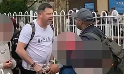 Father denies racism in Chessington queue row, claims jumpers lied
