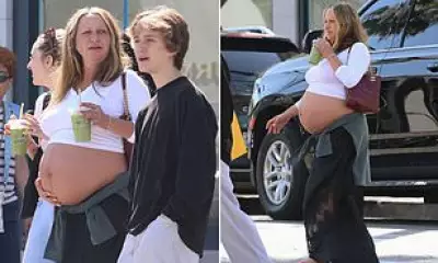 Jennifer Meyer, 49, Shows Baby Bump in LA After Due Date