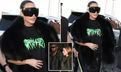 Kim Kardashian Supports Daughter North at Album Release Pop-Up in LA
