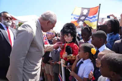 King Charles Overwhelmed by Hundreds of School Children in Bermuda Welcome