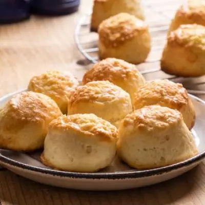 Light & Fluffy Cheese Scones Ready in 18 Minutes with 3 Ingredients
