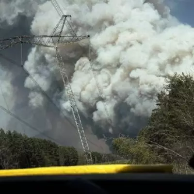 Massive Wildfire Rages Inside Chernobyl Exclusion Zone Amid Landmine Risks