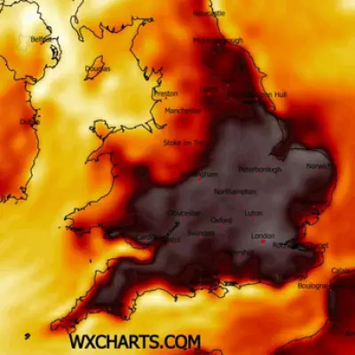 Met Office Forecasts 33C Record-Breaking Heatwave Across 21 UK Counties