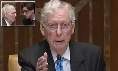 Mitch McConnell Confused as Staffer Interrupts Attempt to End Hearing Early
