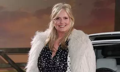 Penny Lancaster Stuns in Polka Dot Dress at Rivals Season 2 Premiere
