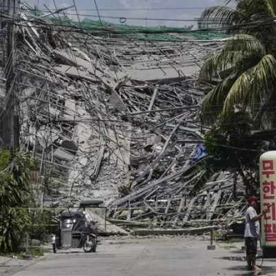 Philippines Building Collapse: 21 Missing, Voices Heard in Rubble