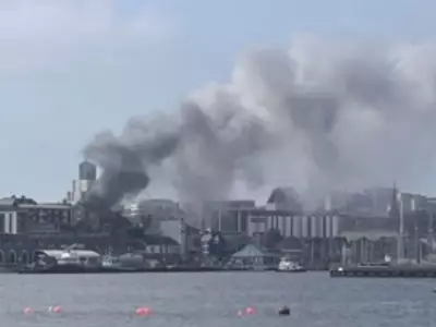 Plymouth Flat Fire: Massive Blaze Engulfs Building, Roads Closed