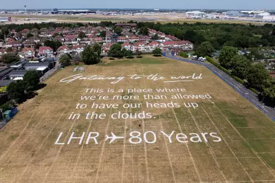 Poem in Field Celebrates Heathrow Airport's 80th Anniversary