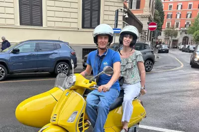 Roman Holiday Recreated: Vespa Tour of Italy's Capital Ahead of 80th Birthday