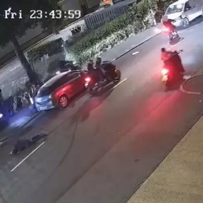 Shocking CCTV: Teenager Shot in Neck During Motorcycle Gathering