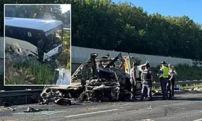 Teen and child among five dead in Virginia bus crash on I-95