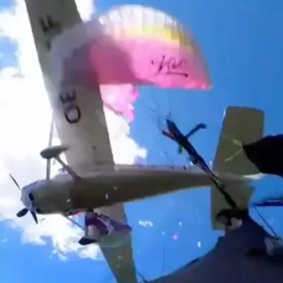 Terrifying Mid-Air Collision: Plane Propeller Shreds Paraglider