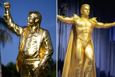 The Boys Creator Reacts to Real-Life Gold Trump Statue Mirroring Show Scene