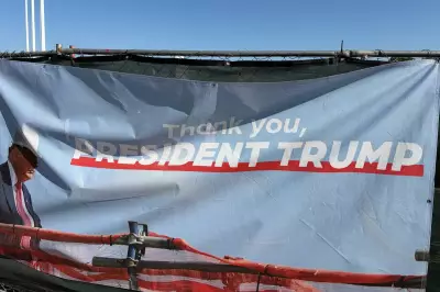 Trump Banners Thank President for DC Construction Projects