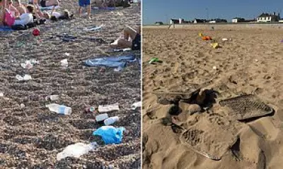 UK Beaches Left in 'Absolute Mess' After Bank Holiday Heatwave