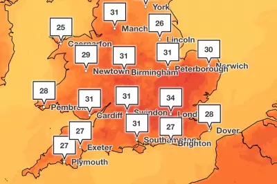 UK Heatwave: Where Temperatures Could Hit 35°C This Week