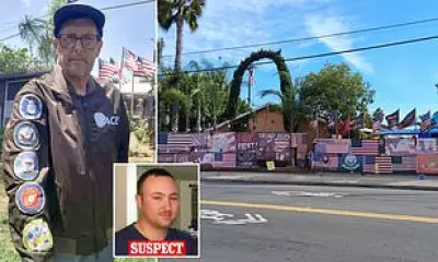 US Army vet dies after attack outside his Trump-themed California home