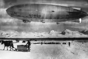 1926: Amundsen and Nobile Cross North Pole in Airship Norge