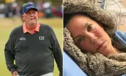 American golfer's wife attacked by family dog, needs stitches