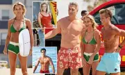Baywatch Stars Kelly Packard, David Chokachi, Michael Bergin Show Off Fit Physiques on Reboot Set