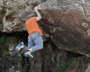 Bouldering Solo on Preseli Hills' Volcanic Rock: A Hilltop Reward