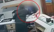 CCTV Captures Pub Patron Throwing Stools to Stop Armed Thief