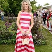 Charlotte Hawkins' Striped Chelsea Flower Show Dress with £50 Off