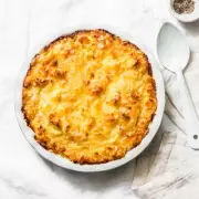 Chef's Cheesy Onion Ring Mashed Potato Bake Recipe Goes Viral