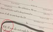 Couple's blunt wedding RSVP message goes viral: 'Bring a chair and a sandwich'