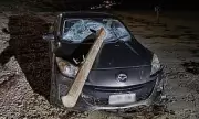 Drunk Driver Impales Car on Pole After Plunging onto Aldinga Beach
