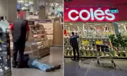 Elderly man allegedly pushed by Coles employee in Sydney store