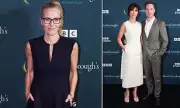 Gillian Anderson and Benedict Cumberbatch Attend Attenborough's 100th Birthday Event