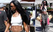 Jodie Turner-Smith Shows Off Toned Abs in Crop Top During LA Errands