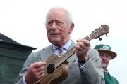 King Charles plays ukulele as Queen Camilla enjoys ice cream in Northern Ireland