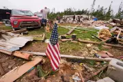 Kitten Rescued from Tornado Rubble in Mississippi Trailer Park