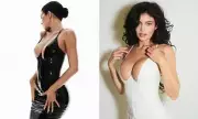 Kylie Jenner Stuns in PVC Dresses from Her Latest Clothing Collection