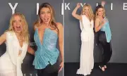 Kylie Minogue Reunites with Sister Dannii at Netflix Doc Premiere