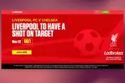 Ladbrokes 66/1 Betting Offer for Liverpool Shot on Target vs Chelsea