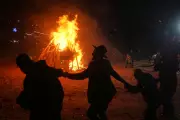 Lag BaOmer Celebrations Illuminate Israel with Bonfires and Song