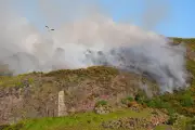 Large Grass Fire Near Arthur's Seat Sends Smoke Over Edinburgh