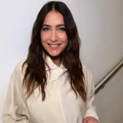 Lisa Snowdon Stuns in Asymmetric Shirt Perfect for Office Wardrobe