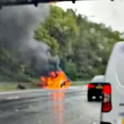 M60 Motorway Shuts After Car Fire Causes Major Rush Hour Delays