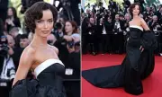 Maura Higgins Stuns in Strapless Gown at Cannes Opening Ceremony