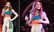 Mel C Shows Off Toned Physique in Cropped Top at London Concert
