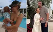 Mollie King Stuns in Green Bikini During Greek Family Holiday