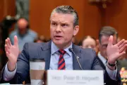 Pete Hegseth Testimony Interrupted by Anti-War Protester