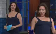 Pregnant Aubrey Plaza Jokes About Water Breaking on Colbert's Penultimate Show